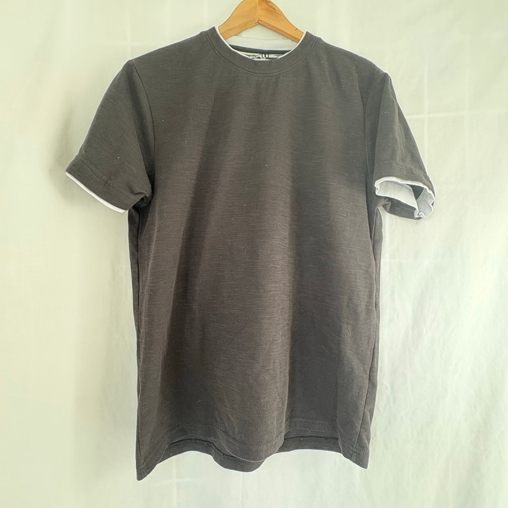 Men's Denim & Flower Ricky Singh Black White Short Sleeve Tee M